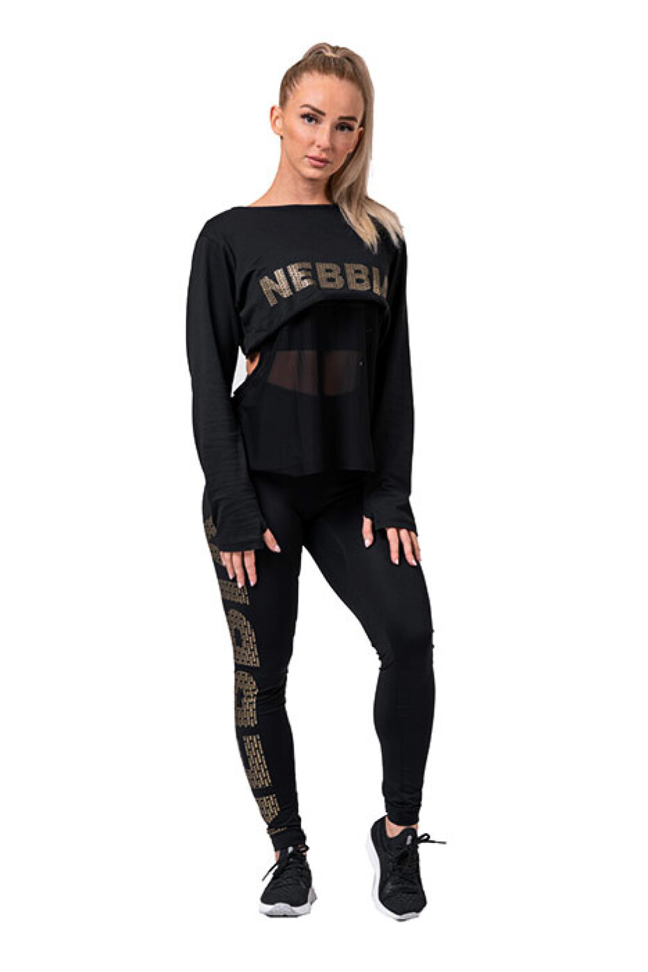 Nebbia dámské legíny Intense Gold print 827 černé - main (0)