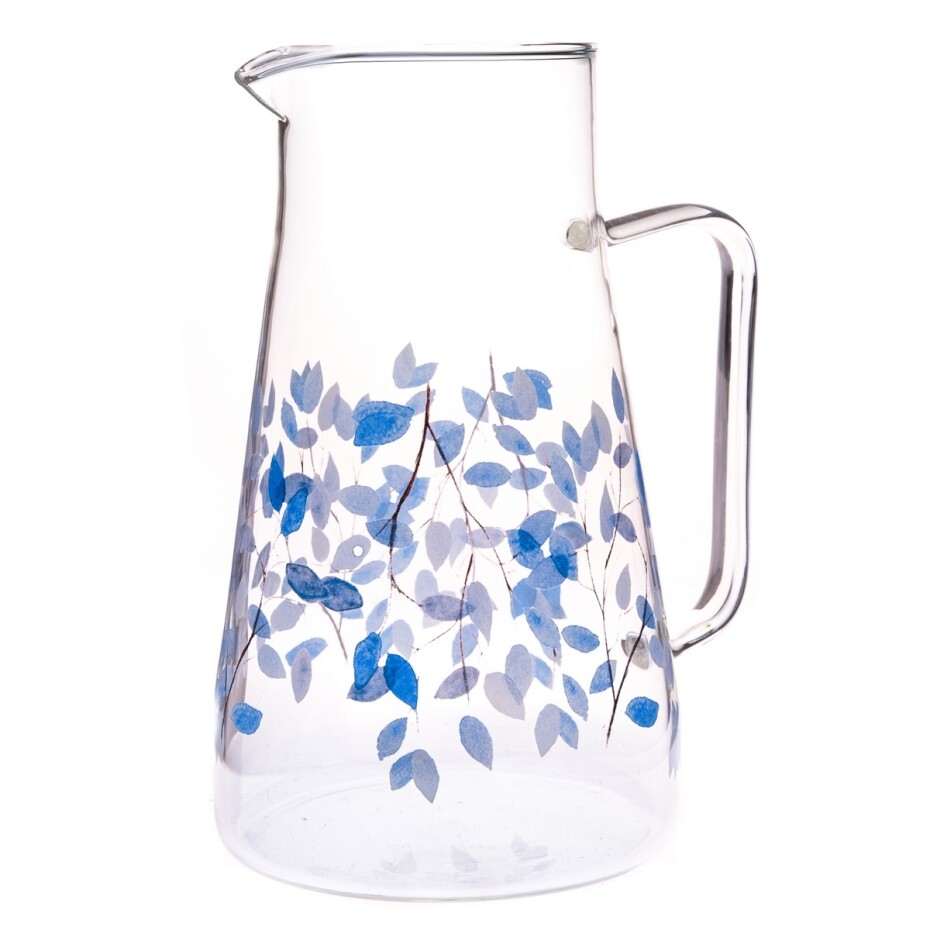Skleněný džbán Modré květy, 1,45 l - main (0)