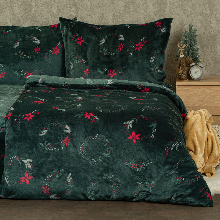 4Home Povlečení mikroflanel Poinsettia, 140 x 200 cm, 70 x 90 cm - main (1)