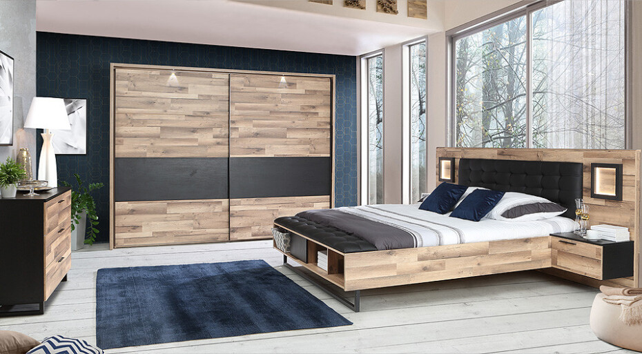 Forte Manželská postel JAKOBINA JKBL1165 | 160 x 200 cm - main (2)