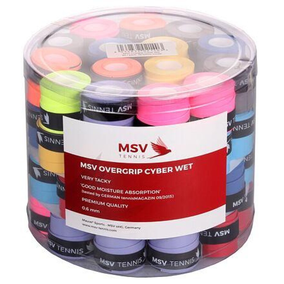 MSV Cyber Wet overgrip 60 ks tl. 0,6 mm MIX - main (0)