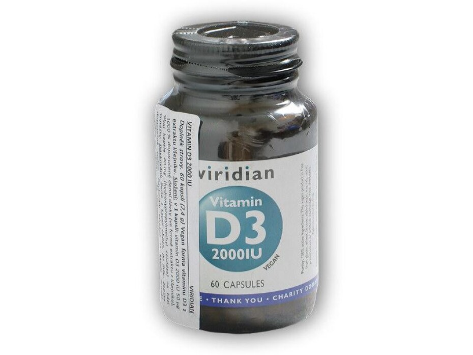 Viridian Vitamin D3 2000IU 60 kapslí - main (0)