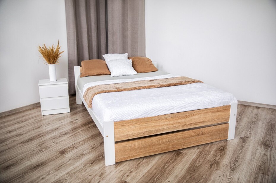Elvisia Postel LEA s roštem | 90 x 200 cm Barva: Šedá - main (4)