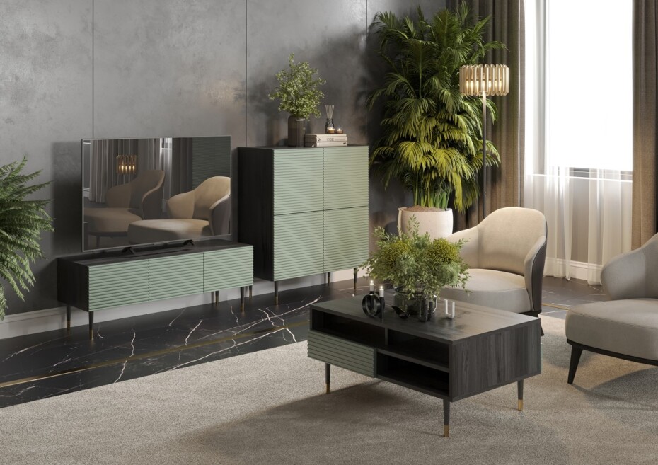 ArtMadex Obývací stěna IMPERIAL | pistáciová - main (0)
