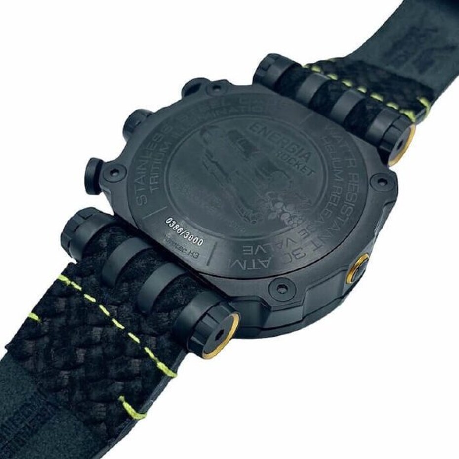 Vostok Europe Energia Rocket Chrono Line VK61-575C589 - Černý kožený řemínek - main (4)