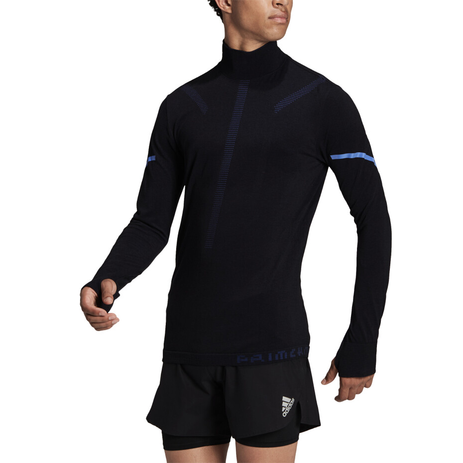 Pánské tričko adidas  Primeknit Running Black Melange S - main (5)