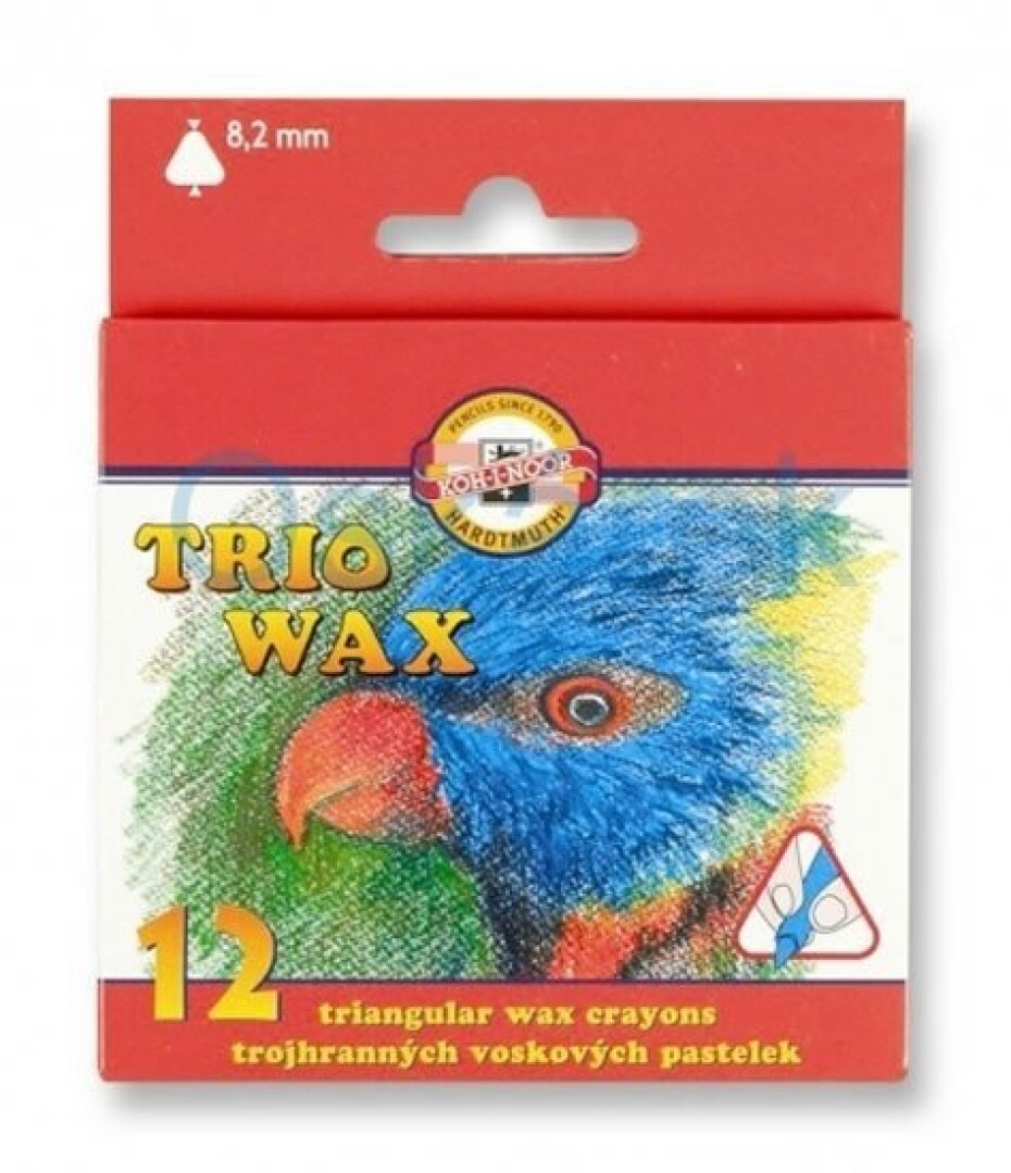 Koh-i-noor voskovky TRIO WAX 12ks/8,2mm - main (0)