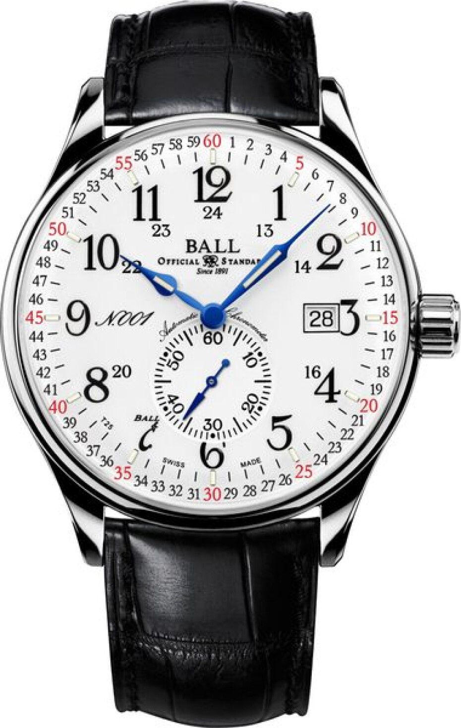 Ball Trainmaster Railroad Standard 130 Years COSC Limited Edition NM3888D-LL3CJ-WH - main (0)