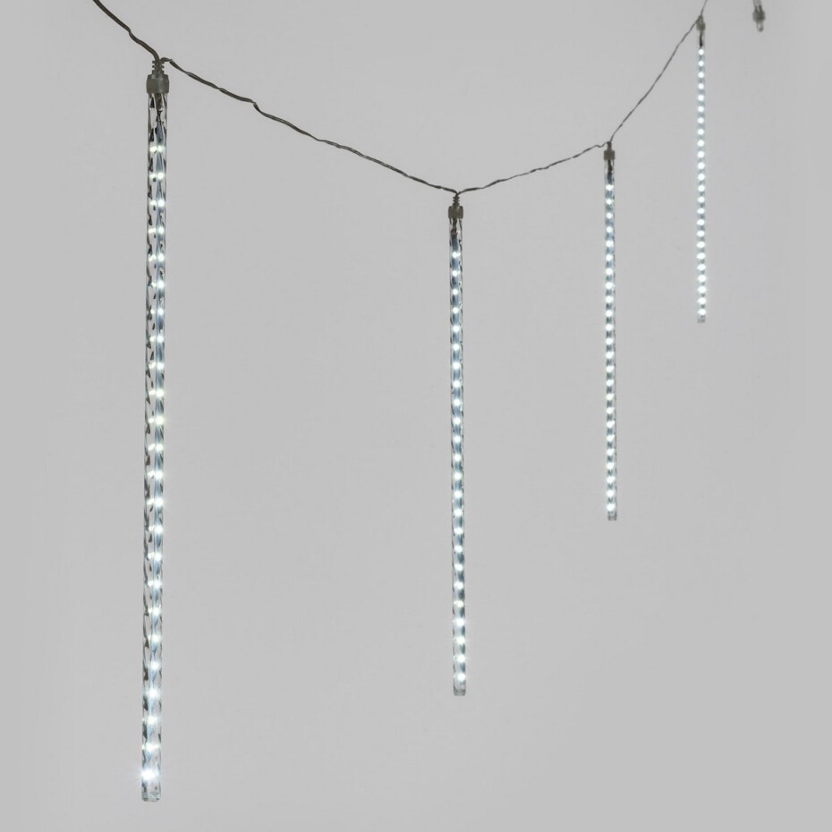Řetěz padající kapky 10480, 10 trubic 50 cm s 480 LED studená bílá            - main (0)