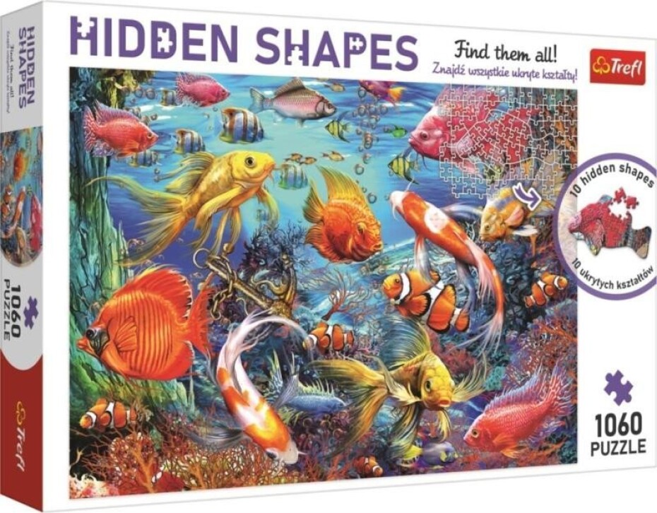 Trefl Puzzle Hidden Shapes - Podmořský život / 1060 dílků - main (0)