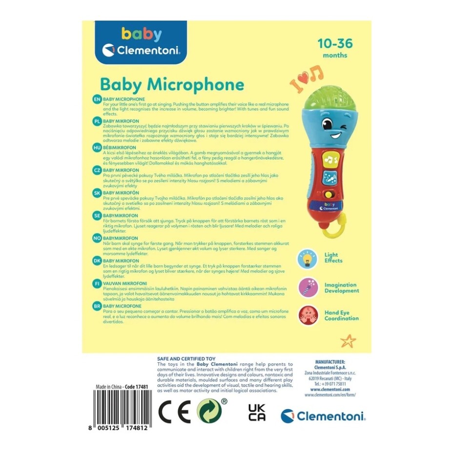 Clementoni Baby mikrofon, 20 cm - main (3)