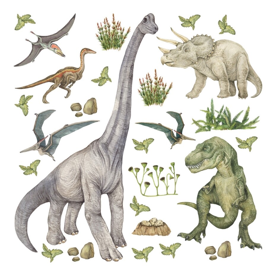 Samolepicí dekorace Dino, 30 x 30 cm - main (0)