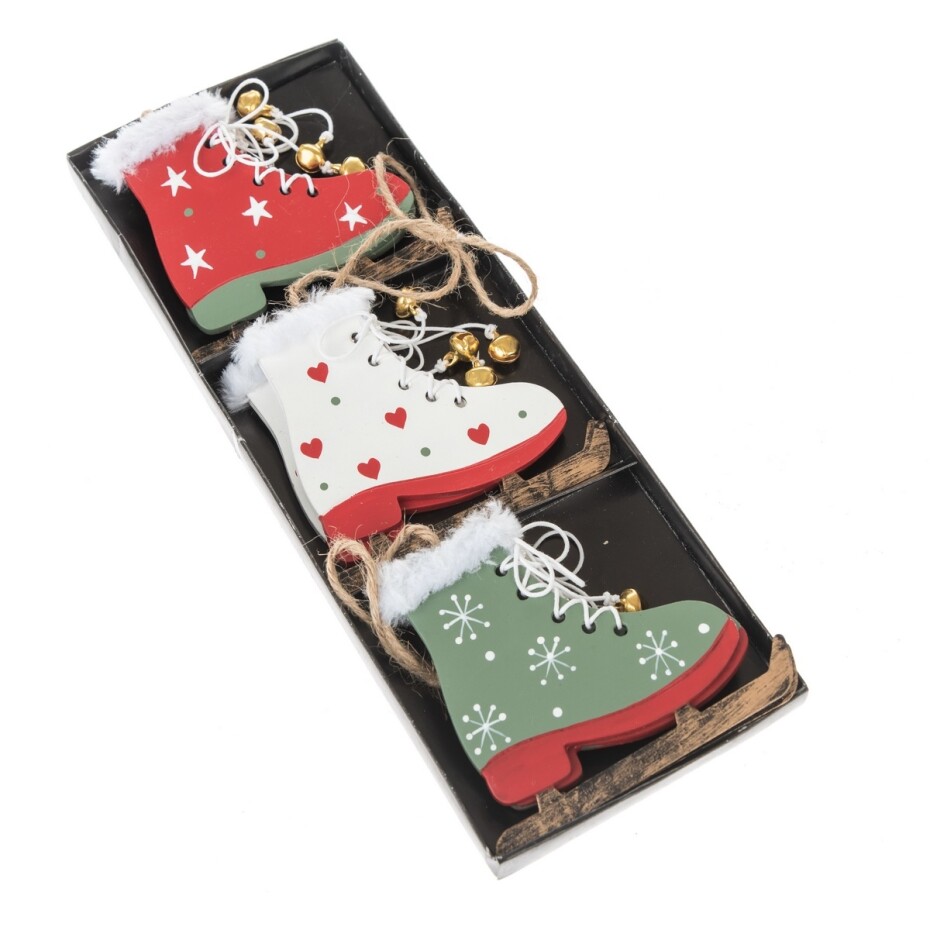 Sada závěsných dekorací Brusle 3 ks, 30 x 10 cm - main (0)