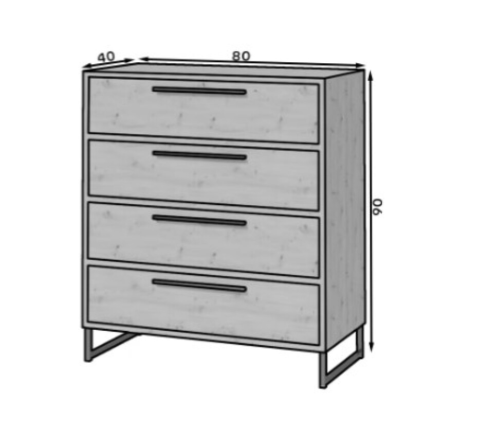 ArtAdrk Komoda ARIA 80 - main (4)