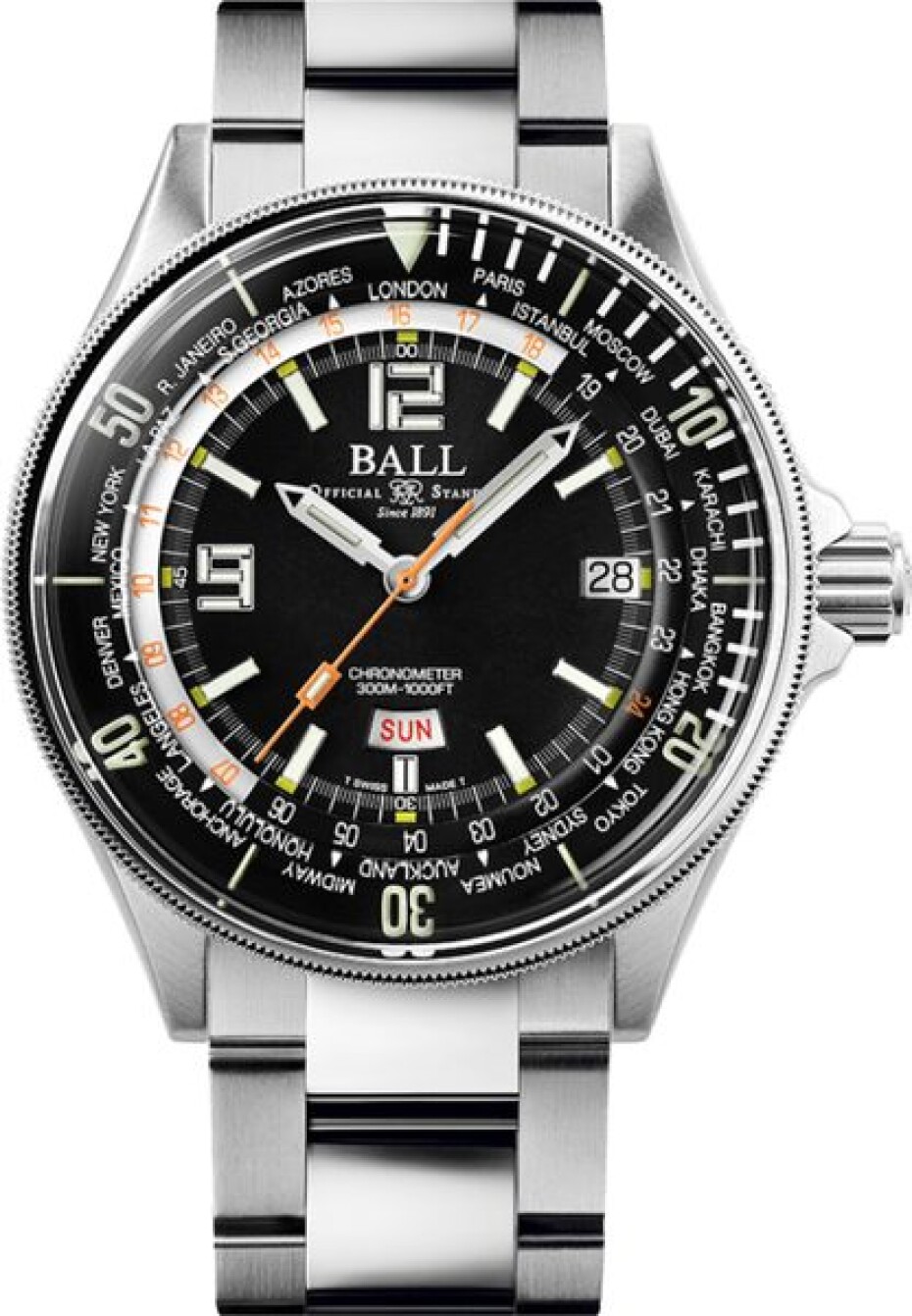 Ball Engineer Master II Diver Worldtime Limited Edition COSC DG2232A-SC-BK - main (0)