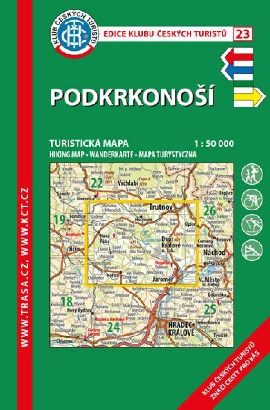 KČT 23 Podkrkonoší 1:50 000/turistická mapa - main (0)