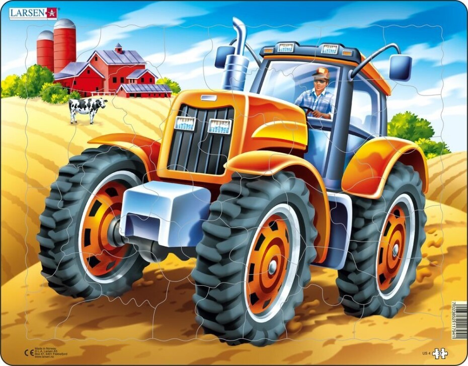 Puzzle MAXI - Americký traktor/37 dílků - Larsen - main (0)