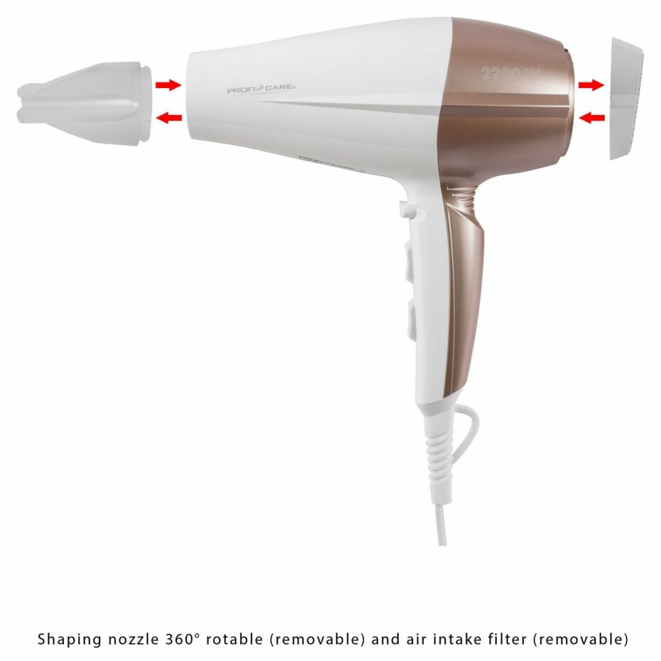 ProfiCare HT 3010 vysoušeč vlasů, bílá - main (1)