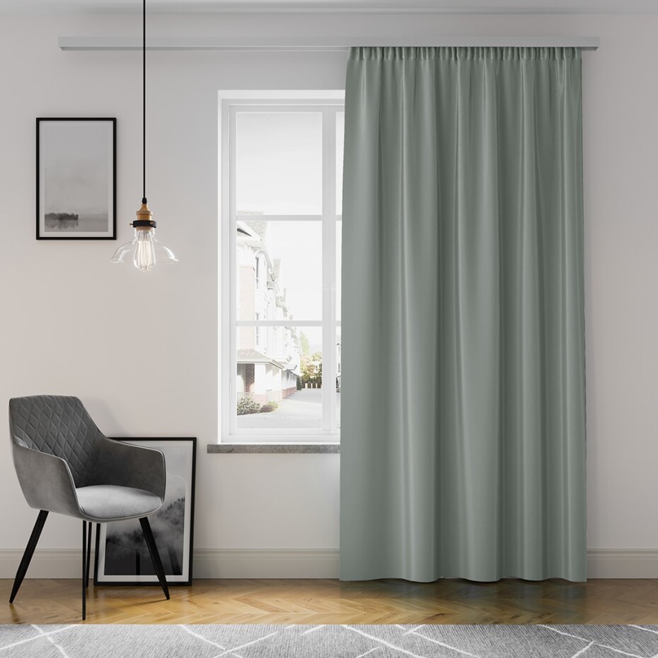 ArtFlhf Zatemňovací závěs OXFORD PLEAT P | 140 x 250 cm Barva: Silver - main (3)