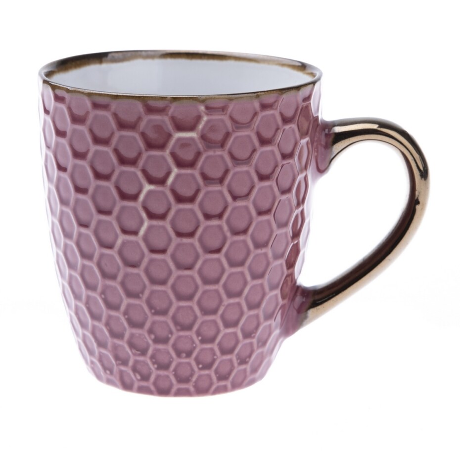 Keramický hrnek Plástve, vínová, 250 ml - main (0)