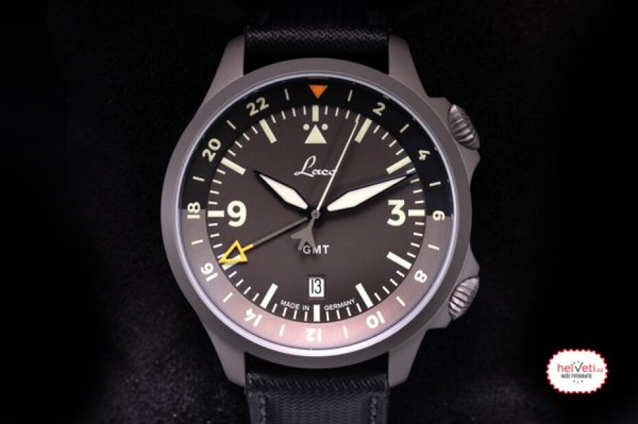 Laco Flieger Frankfurt GMT Schwarz - main (5)