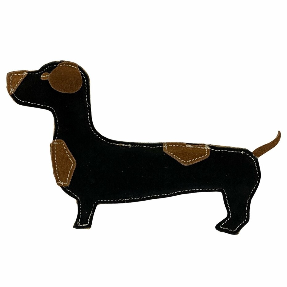 PafDog Jezevčík Tony Hračka pro psy z kůže a juty, 26 cm - main (0)