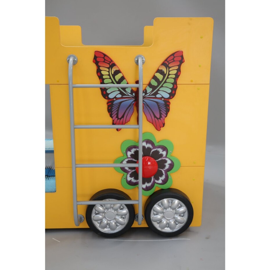 Artplast Dětská patrová postel HAPPY BUS | žlutý 90 x 190 cm - main (15)