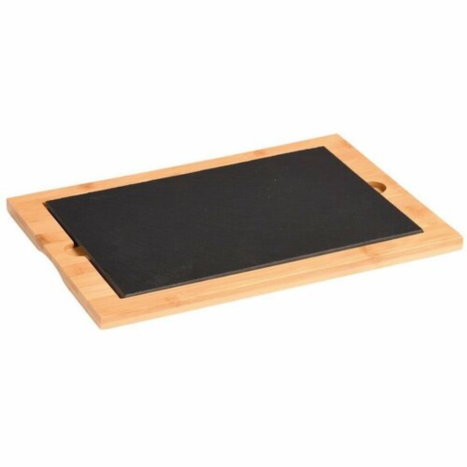 Kesper 38132 Servírovací tác břidlice/bambus, 36 x 25 x 1,5 cm - main (0)