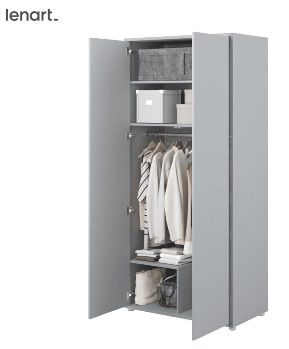 Dig-net nábytek Šatní skříň Lenart BED CONCEPT BC-20 | šedá - main (1)