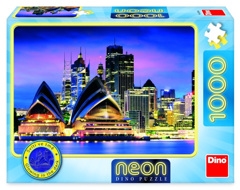 Puzzle Opera v Sydney NEON 1000 svítících dílků - Deltim - main (0)