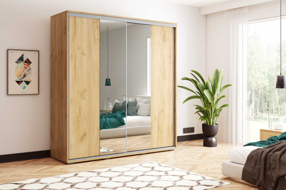 ArtSka Šatní skříň ANZIO A3 | 150 cm Barva: dub sonoma - main (3)