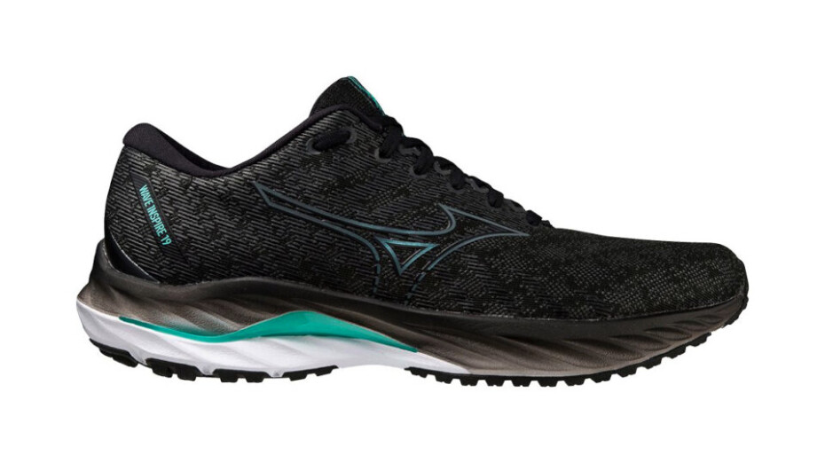 Pánská běžecká obuv Mizuno Wave Inspire 19 Black/Metallic Gray/Biscay Green UK 10 - main (1)