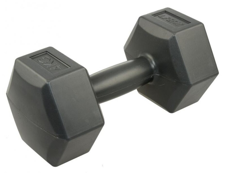 Lifefit Vinylová činka 1 x 4 kg tm. šedá - main (0)