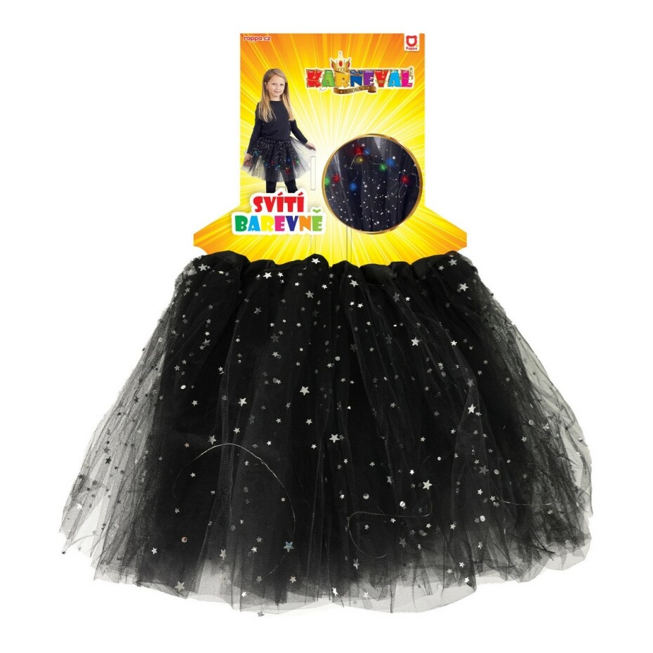 Rappa Dětská sukně Tutu svíticí, černá - main (3)
