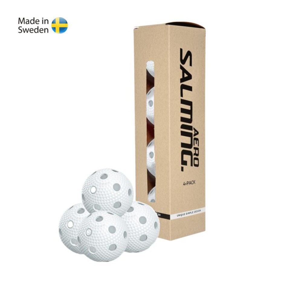 Salming Aero Ball White 4-pack - main (0)