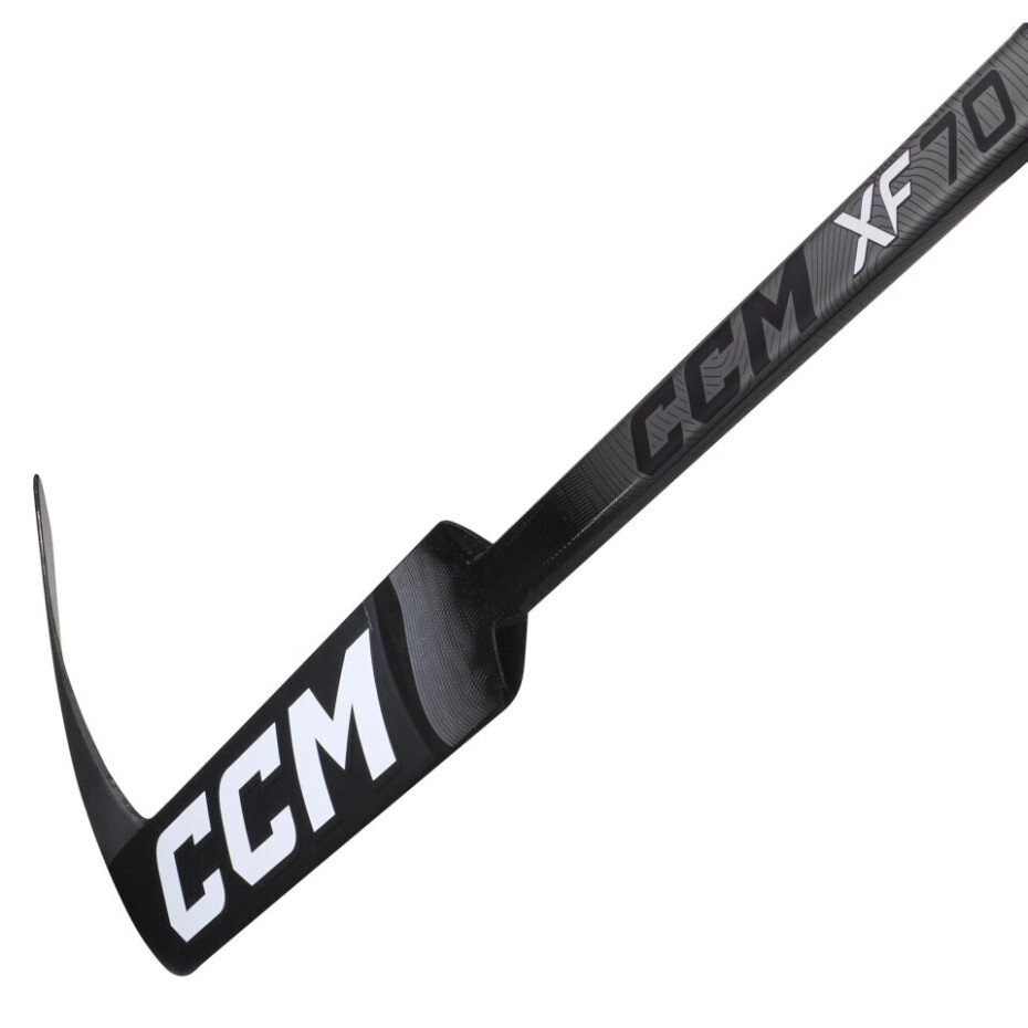 Kompozitová brankářská hokejka CCM Tacks XF 70 Black/Grey Intermediate 23 palců, L (normální gard) - main (1)