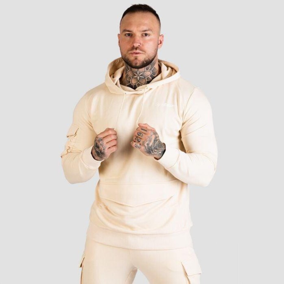 GymBeam Mikina TRN Hoodie Sand - main (0)
