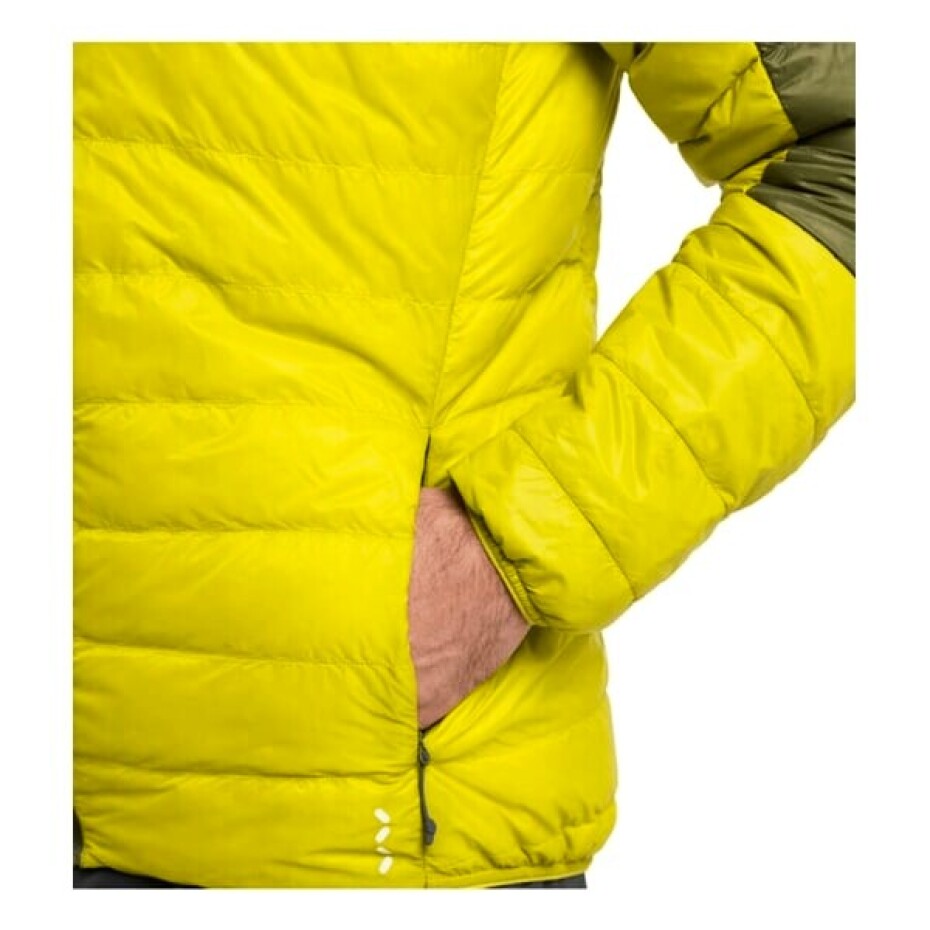 Pánská bunda Haglöfs  L.I.M Down hood Aurora/Olive green M - main (1)