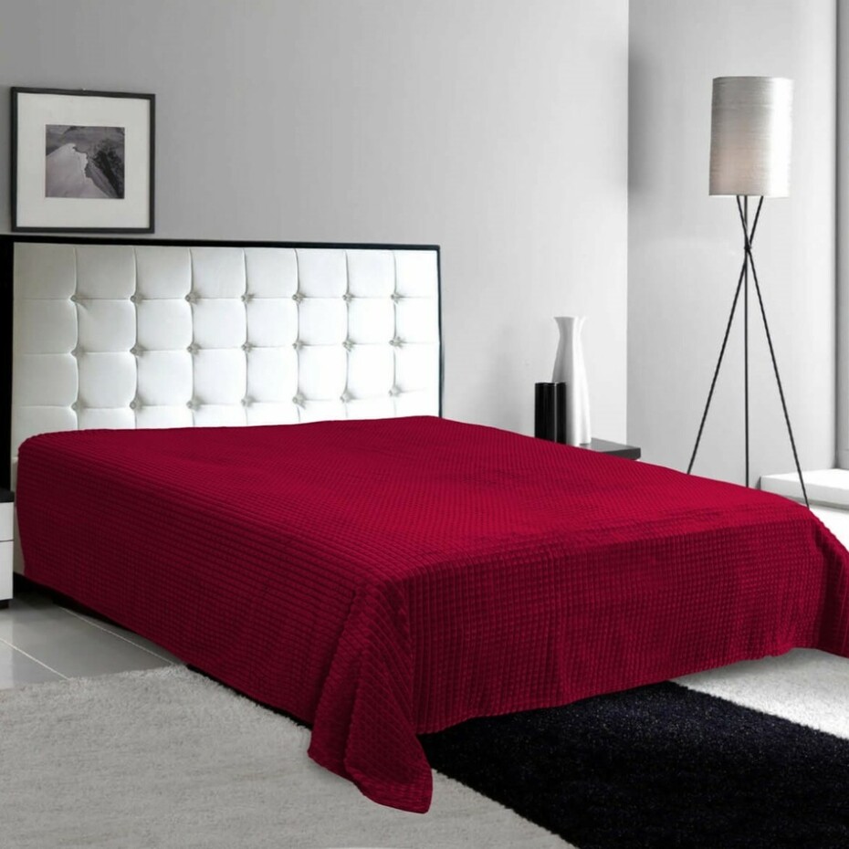 Matex Přehoz Diamond vínová, 170 x 210 cm - main (0)