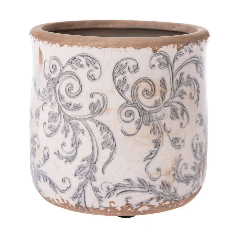 Keramický obal na květináč Vintage Pompei, 12,5 x 12 cm - main (0)