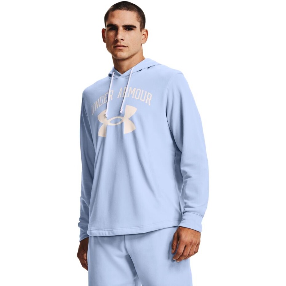 Pánská mikina Under Armour  RIVAL TERRY BIG LOGO HD Isotope Blue L - main (0)