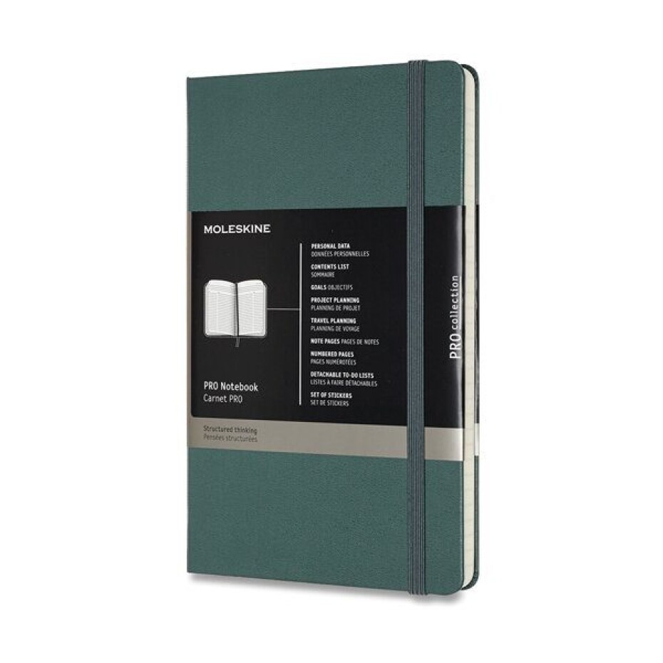 Zápisník Moleskine Professional VÝBĚR BAREV - tvrdé desky - L, linkovaný 1331/450170 - Zápisník Moleskine Professional - tvrdé desky černý - main (3)