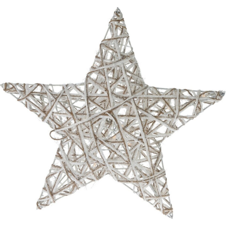 Vánoční LED hvězda Greyse šedá, 40 cm - main (0)
