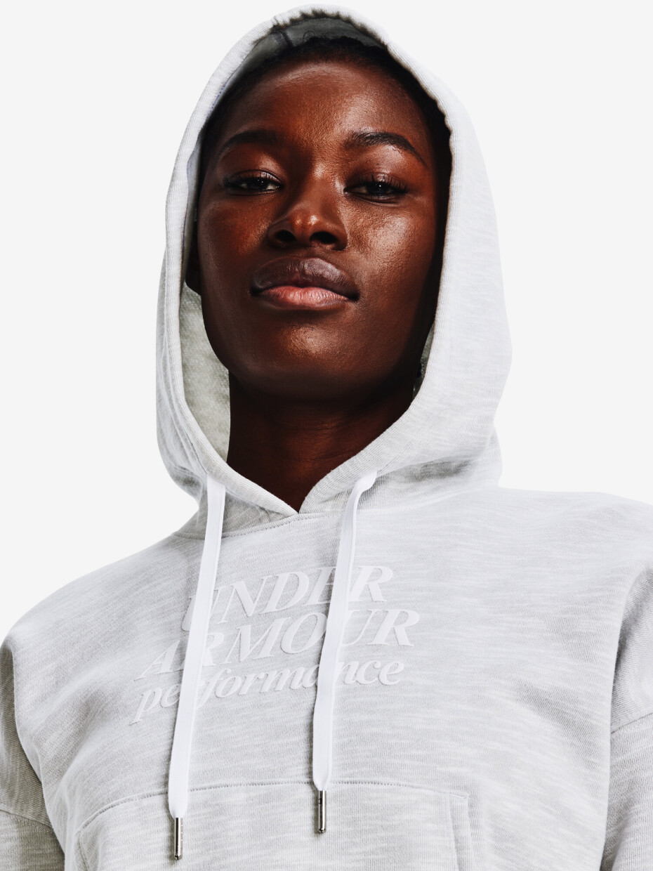 Dámská mikina Under Armour  Essential Script Hoodie-WHT M - main (2)