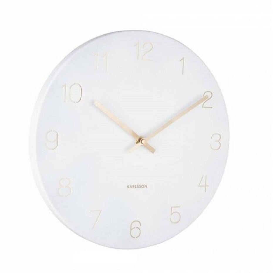 Karlsson 5788WH designové nástěnné hodiny, pr. 30 cm - main (1)