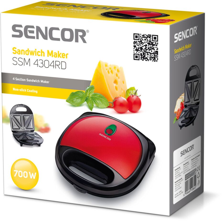 Sendvičovač Sencor SSM 4304RD  - main (2)