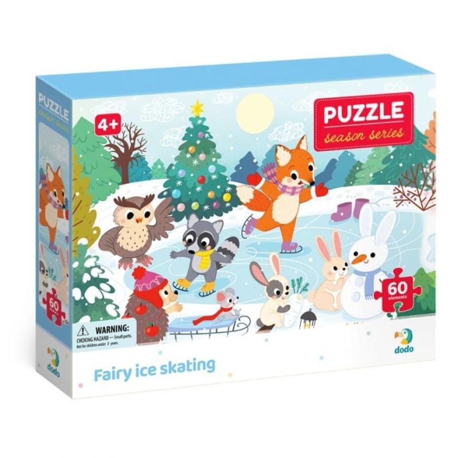 Dodo Puzzle roční období - Pohádkové bruslení 60 dílků - main (0)