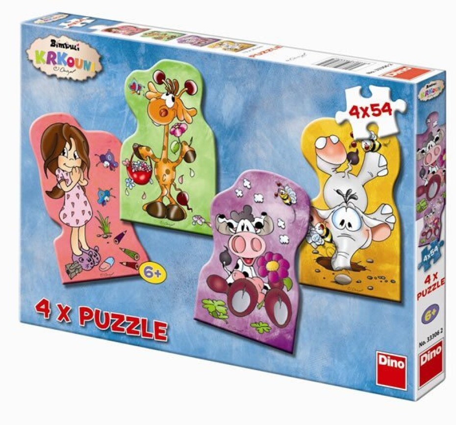 Krkouni - puzzle 4 motivy v balení 4x54 - main (0)