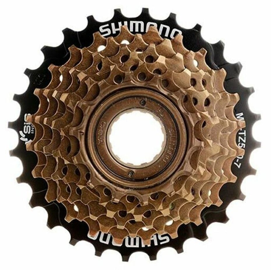 Shimano 7-kolo MF-TZ500 14-28 zubů, hnědé/černé - main (0)