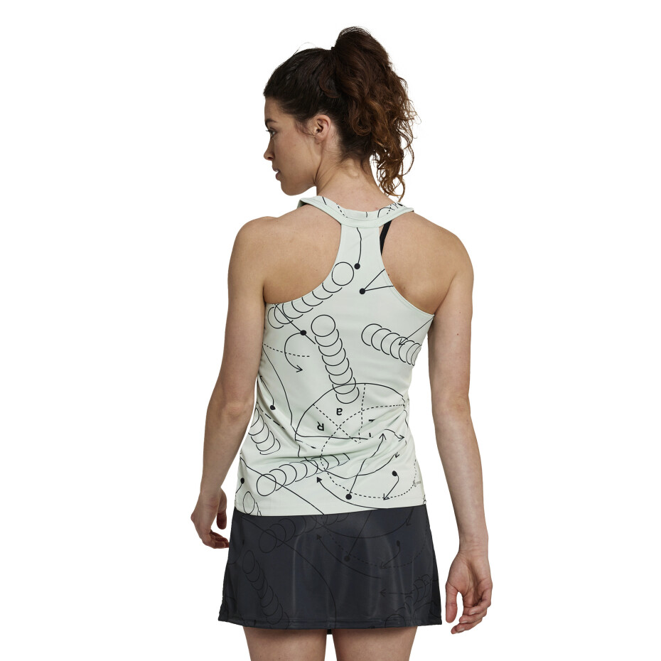 Dámské tílko adidas  Club Graphic Tank Linen Green M - main (5)